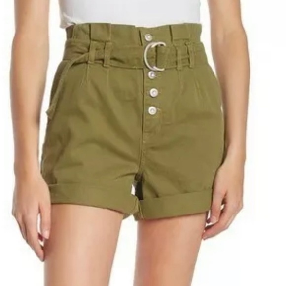FREE PEOPLE HIGH WAISTED SHORTS - Picture 1 of 5
